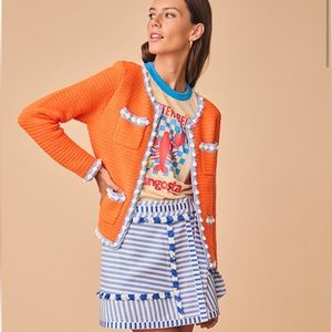 Hunter Bell Russell sweater- Electric orange, size small